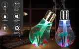 Mini USB Bulb Humidifier with Colorful LED Night Light – Aromatherapy Diffuser for Home, Office & Car