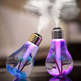 Mini USB Bulb Humidifier with Colorful LED Night Light – Aromatherapy Diffuser for Home, Office & Car