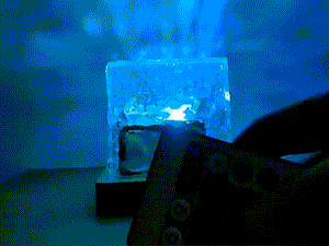 Water Ripple Cube Night Light – 16 Colors Crystal LED Table Lamp with Remote Control & USB Plug-in for Bedside