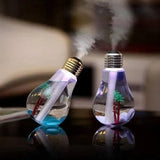 Mini USB Bulb Humidifier with Colorful LED Night Light – Aromatherapy Diffuser for Home, Office & Car